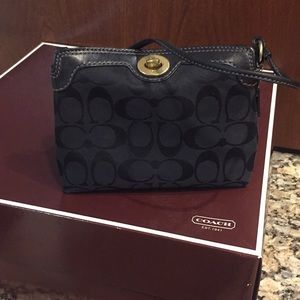 COACH Small black clutch, gently used